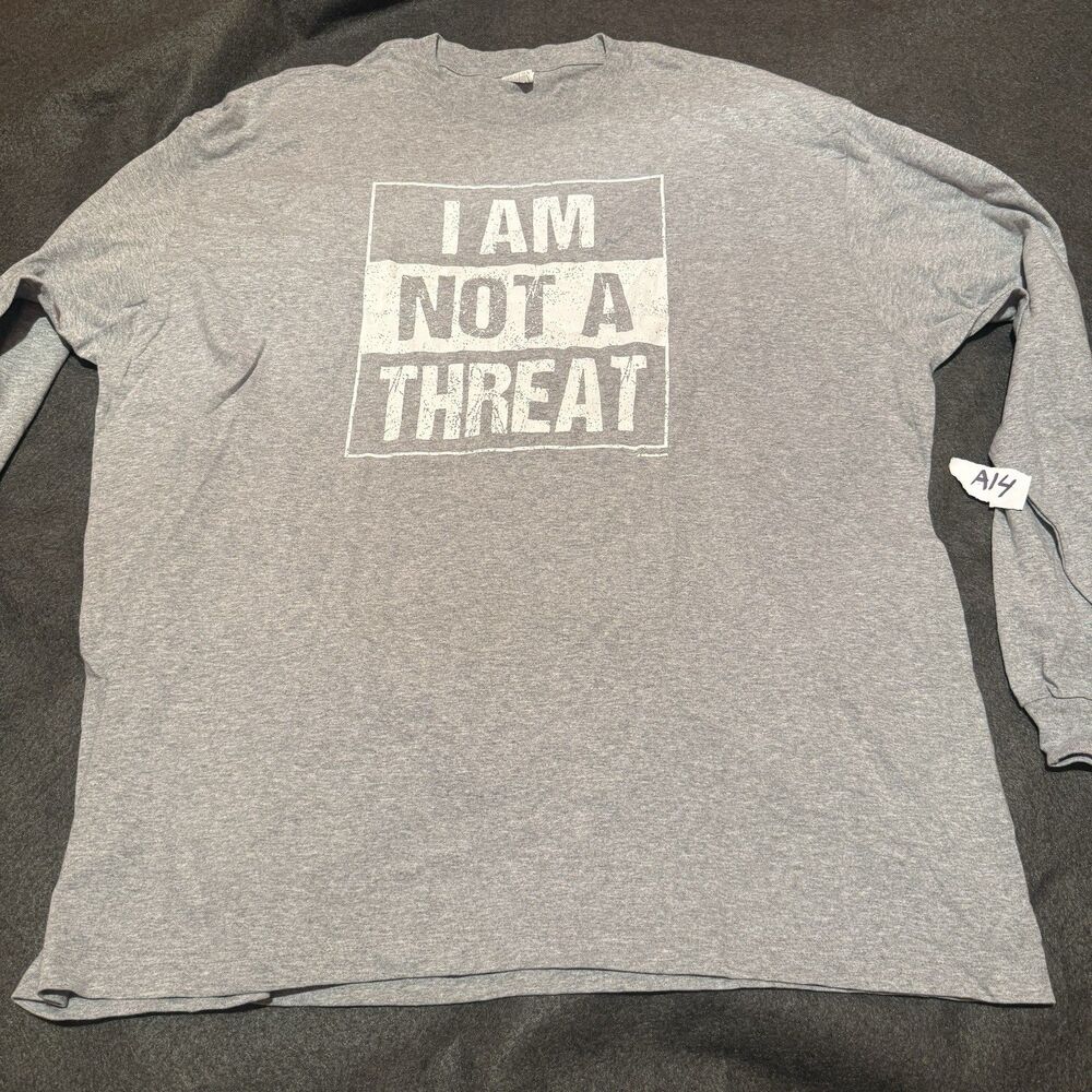 Shaka Active Mens TShirt 3XL Triple Extra Large Gray Long Sleeve Tee Shirt